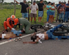 Uma pessoa morre e outra fica gravemente ferida em queda de moto na AL-115