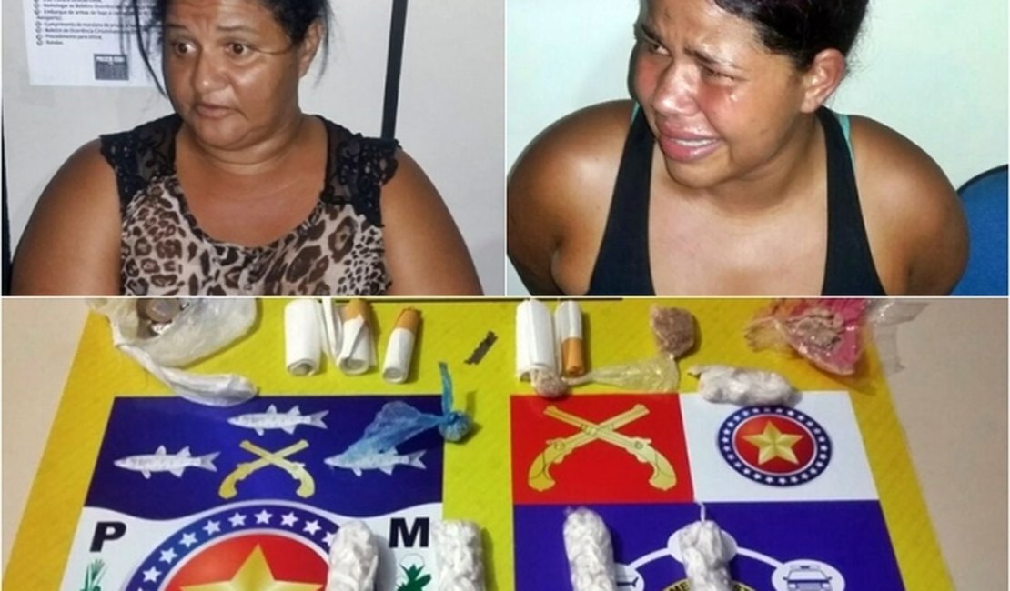 Polícia prende mulheres 'chefes' de boca de fumo em São Miguel dos Campos