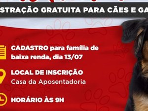 Programa Castrapet abre novo cadastro nesta quarta-feira (13) em Penedo