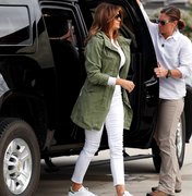 Mulher de Trump usa casaco polêmico ao visitar crianças imigrantes na fronteira