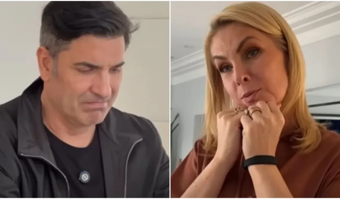 Edu Guedes e Ana Hickmann choram em vídeo após alta do apresentador