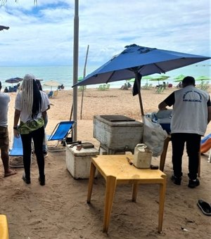 Vigilância Sanitária de Maceió realiza fiscalização educativa na orla marítima