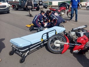 Colisão entre motocicletas deixa dois feridos na AL-220 em Arapiraca