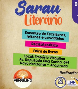 Escritores e leitores vão se reunir em Sarau Literário no Empório Virgulino em Arapiraca