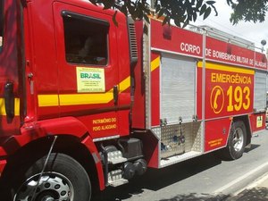 Incêndio de pequenas proporções mobiliza o Corpo de Bombeiros Militar