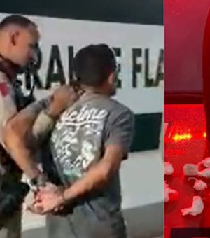 Homem é flagrado vendendo maconha e cocaína e acaba preso em Maceió