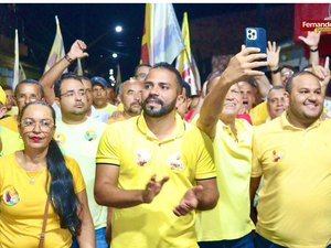 Fernando Cavalcante faz grande ato político em Matriz de Camaragibe