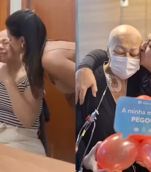 Filha doa medula para salvar a vida de mãe com leucemia