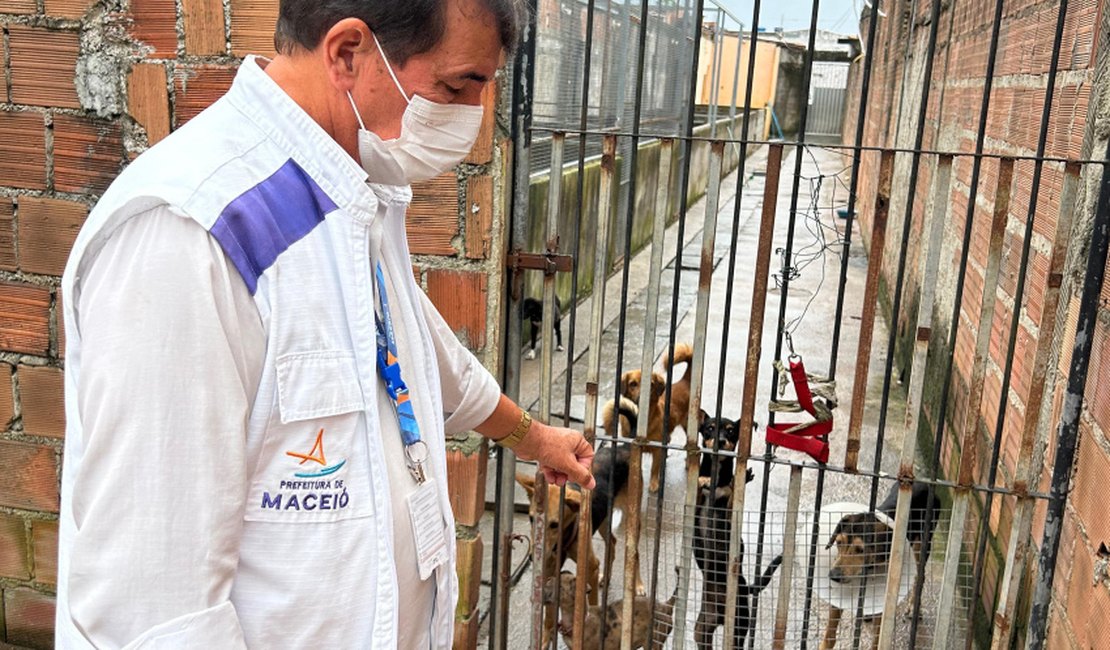 Denúncia leva Vigilância Sanitária a notificar abrigo de animais na parte alta de Maceió