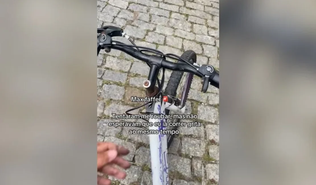 Corredora grava assalto, recupera celular e leva bicicleta de suspeito