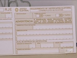 Hoje é o último dia para justificar a ausência no primeiro turno das eleições