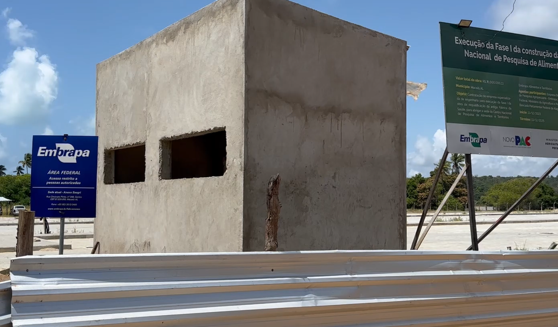 [Vídeo] Paulo Dantas visita obras da nova sede da Embrapa Alimentos e Territórios