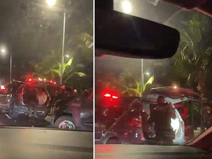 [Vídeo] Criminosos são presos em Maceió após roubar carro de filhos de policial militar