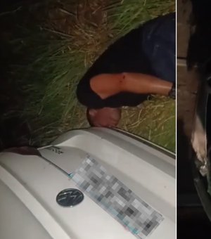 Vídeo mostra acidente durante fuga de PM suspeito de matar esposa em Penedo
