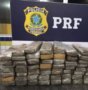 [Vídeo] PRF apreende mais de 50kg de drogas em ônibus interestadual