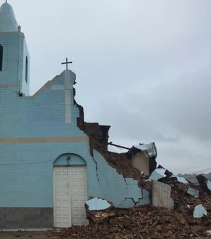 Em Traipu, Defesa Civil recomenda demolição de igreja por oferecer risco de desabamento