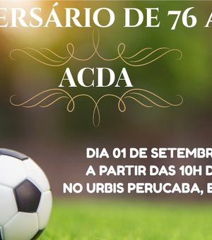 Associação dos Desportivos de Alagoas completa 76 anos e conta com comemorações