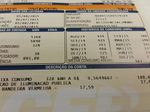 Consumidor pagará menos na conta de luz em janeiro