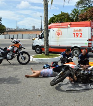 Samu alerta sobre o aumento dos atendimentos a vítimas de acidentes com motociclistas
