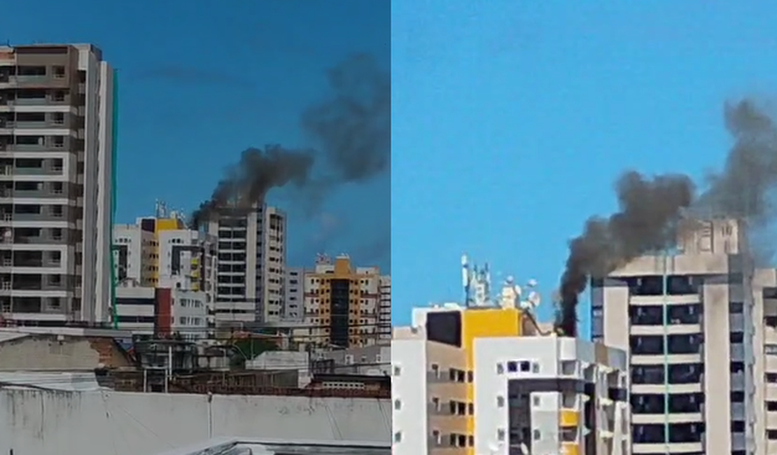 Incêndio assusta moradores e provoca evacuação de prédio na Ponta Verde