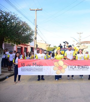 Prefeitura de São Sebastião realiza caminhada e alerta população sobre crimes de exploração sexual infantil