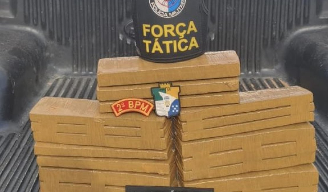 Operação entre PMs de Alagoas e Sergipe prende foragido e apreende 25 quilos de drogas