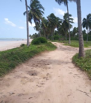 Cerca de arame que impedia acesso à praia é derrubada em cidade turística