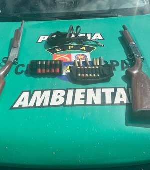 PM recolhe 11 armas de fogo e resgata cerca de 400 aves silvestres em Alagoas