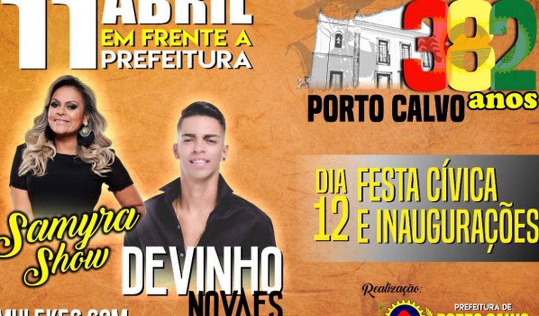 [Vídeo] Aniversário de Porto Calvo tem Devinho Novaes e Samyra Show