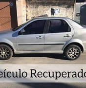 Polícia recupera veículo roubado na parte alta de Maceió