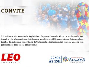 Deputado Léo Loureiro realiza audiência pública para debater autismo
