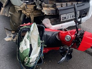 Motociclista morre após colisão com caminhonete na BR-316, em Cacimbinhas