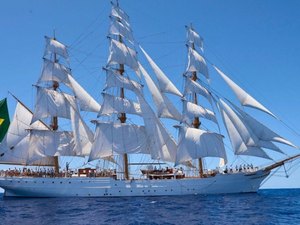 Maceió recebe navio-veleiro Cisne Branco neste fim de semana; visitação é gratuita