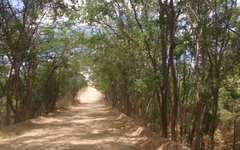 Estrada de acesso ao povoado Jangada, localizado em Jaramataia