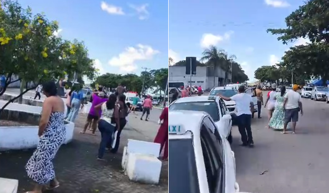 [Vídeo] Imagens mostram troca de tiros entre policiais e criminosos em Maceió