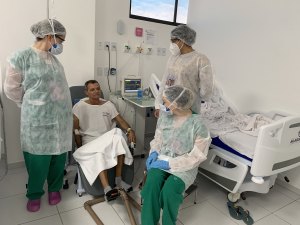 Hospital da Mulher utiliza ‘pedalinhos’ para reabilitar pacientes com Covid-19