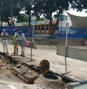Chuvas causam estragos em ruas com obras de saneamento em Arapiraca