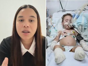 Mãe diz que pai roubou vaquinha feita pra bebê que teve membros amputados em AL