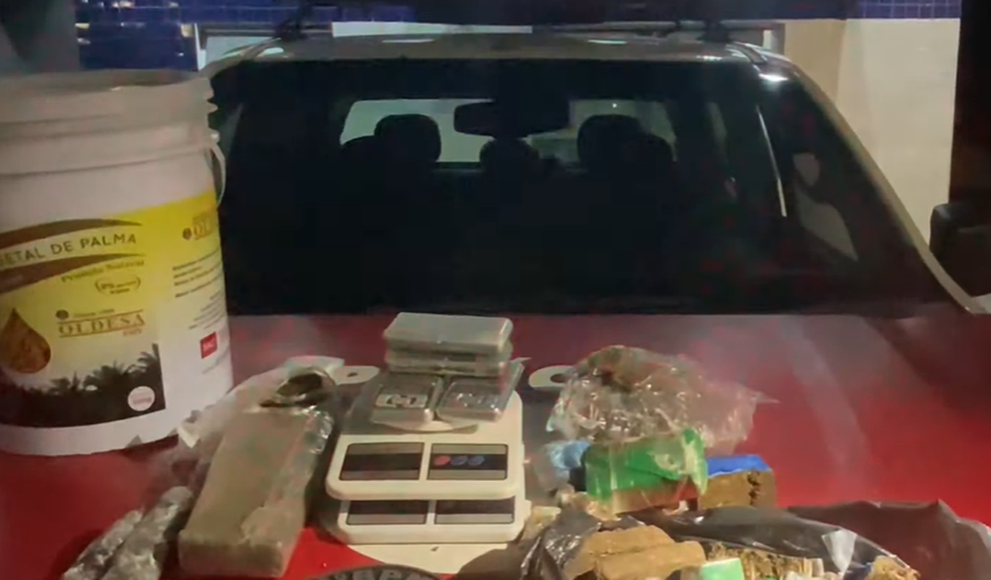 Polícia Militar apreende 1,5 kg de maconha e balanças de precisão na Chã da Jaqueira