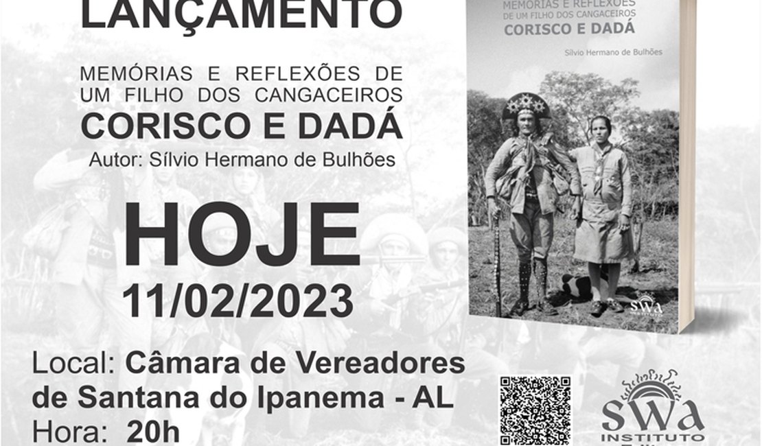 Filho dos cangaceiros Corisco e Dadá lança livro em Santana do Ipanema