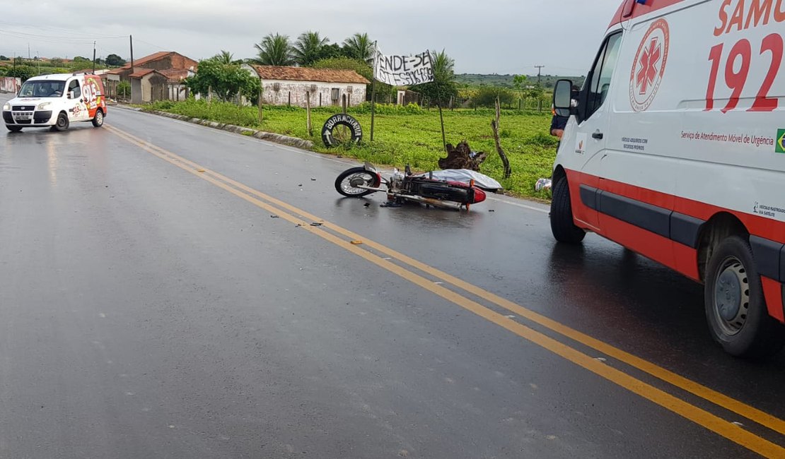 Motociclista morre após colidir em animal na zona rural de Craíbas 