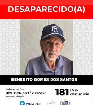 Desaparecimento de idoso em Delmiro completa oito dias e família pede ajuda