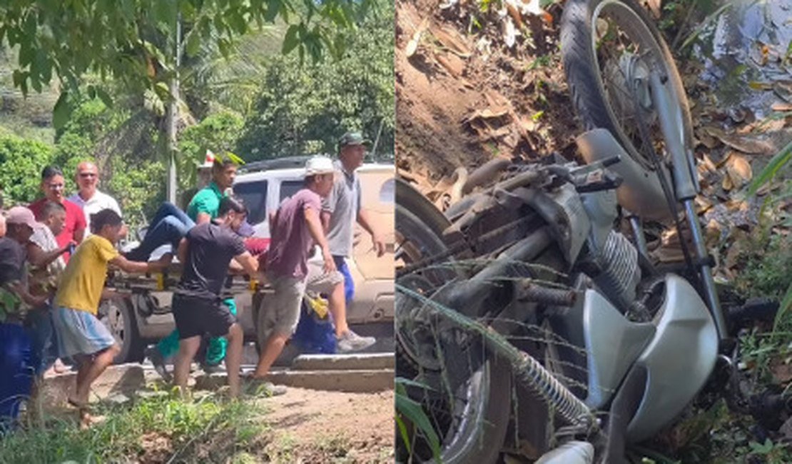 Colisão entre motocicletas deixa dois feridos no distrito de Pindorama, em Coruripe