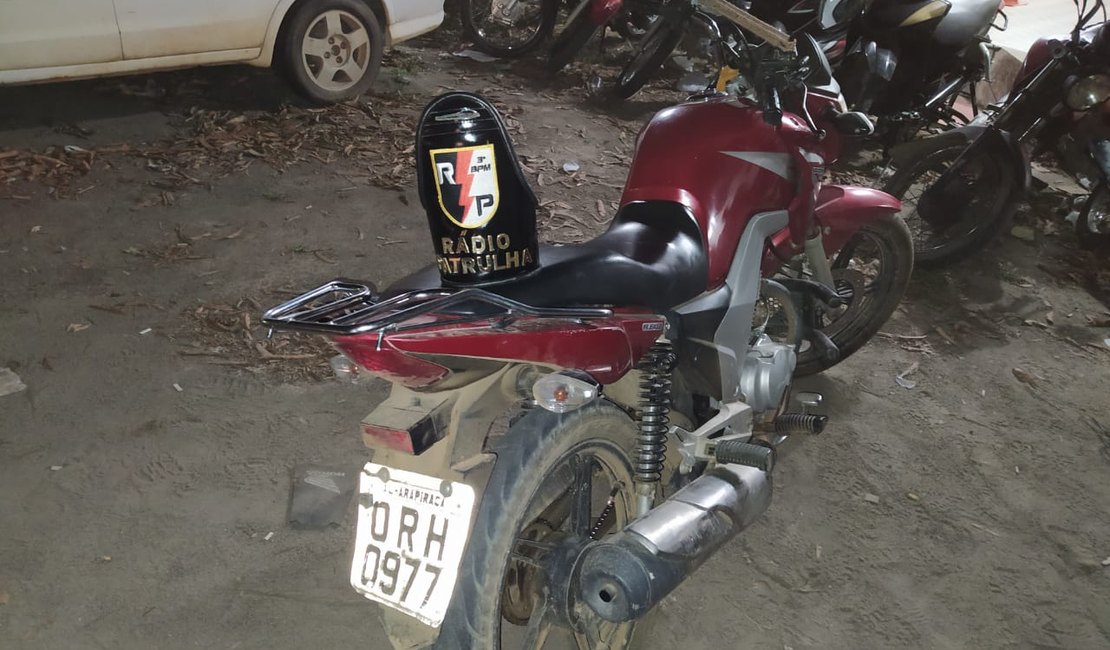Rádio Patrulha recupera moto roubada em Arapiraca