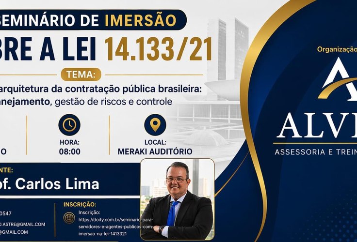 Capacitação em contratações públicas atualiza profissionais sobre nova lei de licitações; curso aborda planejamento, gestão de riscos e controle na Lei nº 14.133/2021
