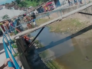Mulher fica ferida após cair em riacho no Vale do Reginaldo, em Maceió