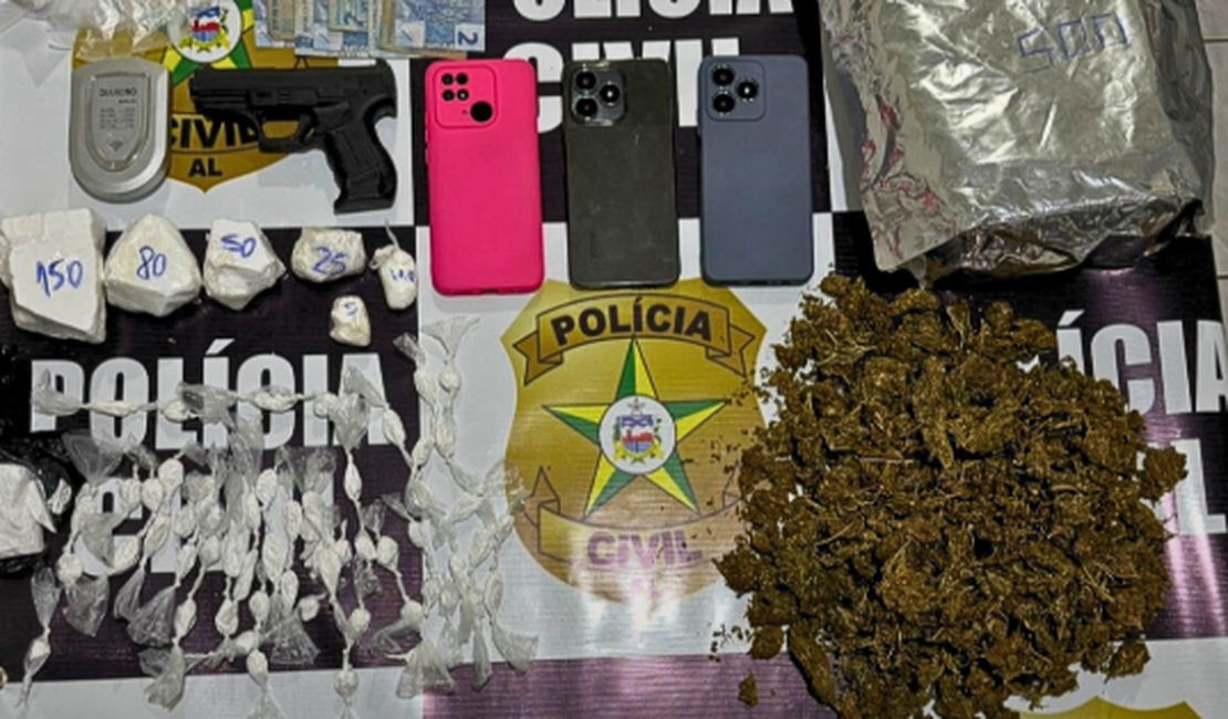 Irmãos são presos por tráfico de drogas e associação ao tráfico em São Miguel dos Campos