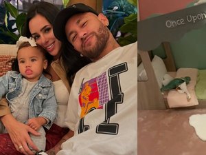 Namorada de Neymar mostra detalhes do quarto luxuoso da filha na Arábia Saudita