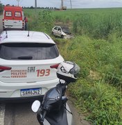 Capotamento deixa homem ferido em Miaí de Baixo em Coruripe