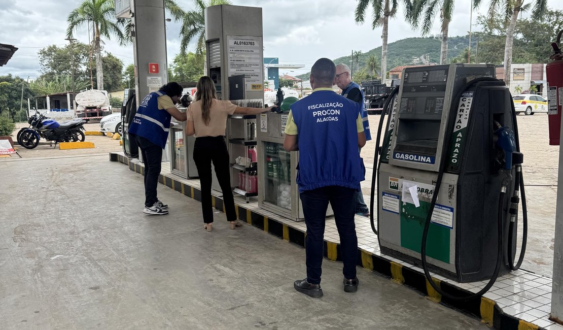 Palmeira dos Índios: seis postos são fiscalizados por suspeita de irregularidades nos combustíveis